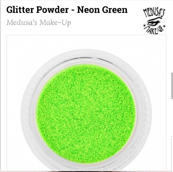 💙🌟🧚♀️NEON GREEN Medusa Makeup Glitter Pot NWOTag - Picture 6 of 8